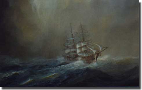 Seeadler painting commissioned by the US Company W R Grace