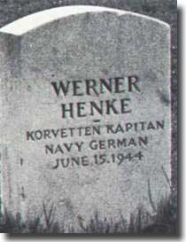 Werner Henke's grave stone in the US
