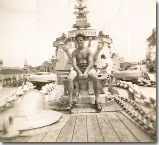 Les Brown as an Ordinary Seaman in HMAS Australia