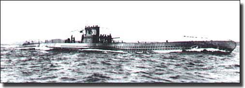 German U-Boat, U-30 on the surface