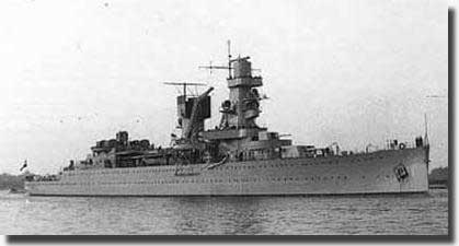 A photograph of Cruiser de Ruyter