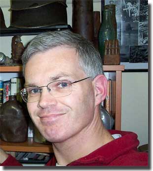 Peter Flahvin in my study, December 2003