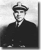 Richard M Nixon as a Lieutenant Commander USNR. He too was later promoted Commander in the Naval Reserve.
