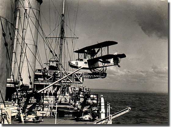 Photo of Walrus on Canberra's Catapult.