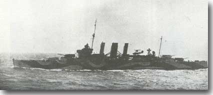 HMAS Australia in WW2 with her Walrus on the catapult.