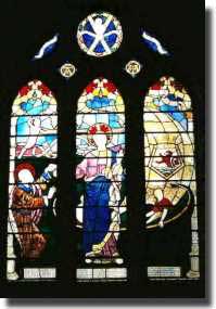 Window in Exeter Cathedral dedicated to HMS Exeter