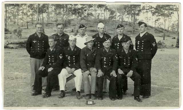 German POW"S in camp in Australia in WW2. 