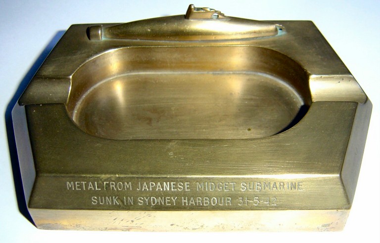 Ashtray made from midget submarine