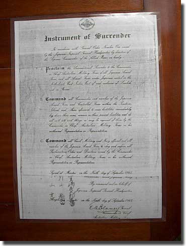 The Instrument of Surrender