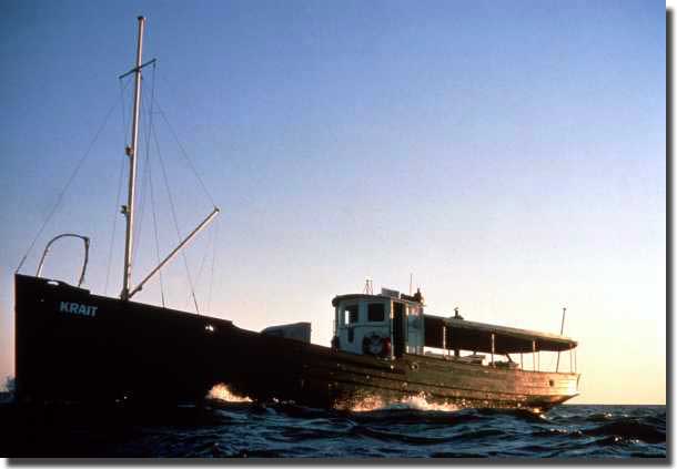 Picture of the Krait, used to raid Singapore Harbour and sink Japanese Naval ships