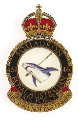 Squadron 461 Crest. 
 Their Motto. They shall not pass unseen.