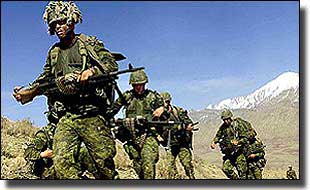 Canadians on duty in Afganistan.