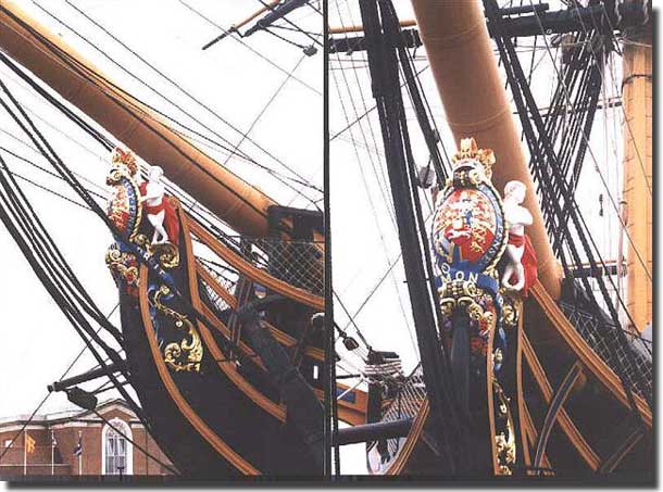 The figurehead from HMS Victory