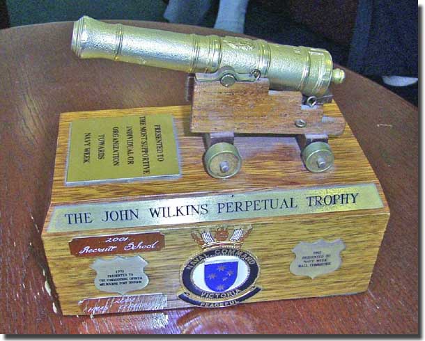 Perpetual Trophy awarded by Captain Bob Richards RAN CO HMAS Cerberus to the Victorian Chapter of the Naval Historical Society