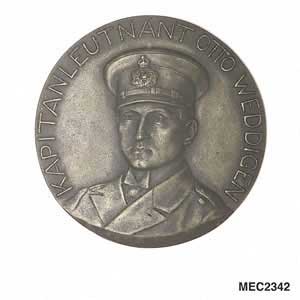 Medal to commemorate sinking cruisers, Aboukir, Hogue and Cressy. September 1914.