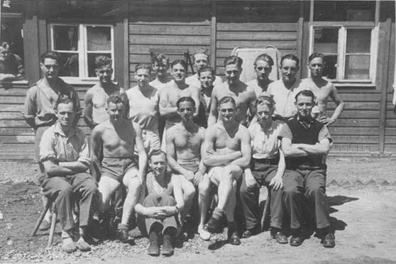 Voltaire prisoners- Norman Hayes front row 3rd from Right