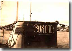 U-48, the most successful German boat in WW2. The tonnage sunk is reproduced on her conning tower