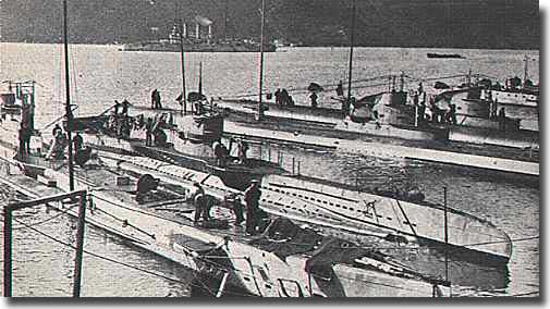 German U-Boats in WW1, at Cattaro