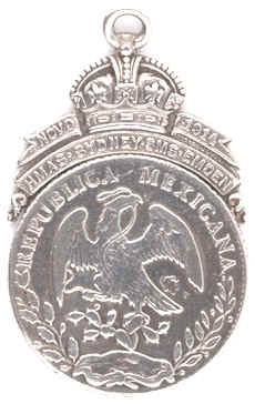 HMAS Sydney/SMS Emden Medal produced by Sydney Jeweller 1919, from Mexical Silver Dollars found in Emden.
