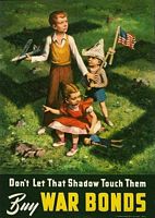 Don't let that shadow touch them- buy war bonds. 1942. United States Department of the Treasury 