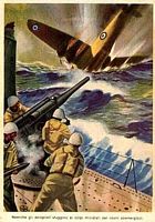 Italian Navy shooting down a Hurricane.