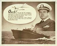 Ouch! the Japs don't like mosquitoes. 1942. US Bureau of Naval Personnel.