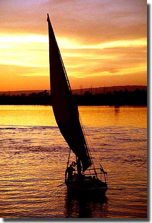 Sunset on the Nile River