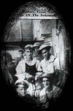 Picture of Canberra survivors, from the Melbourne Sun News Pictorial.