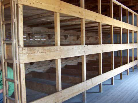 Dachau Concentratuion Camp Prisoners slept head to toe
