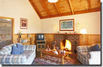 A view inside our cottage at Beechworth