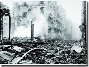 Bomb Damage in London December 1940