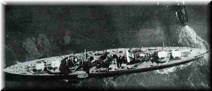 H.M.A.S. Canberra about to berth in Melbourne, 1939-1940